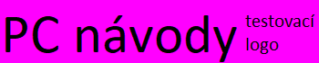 PC návody (pískoviště)